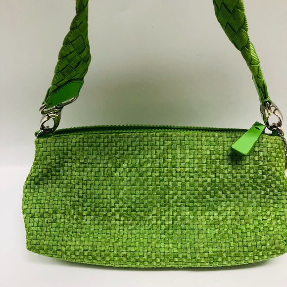 The Sak Handbags - The SAK Small Tote Handbag Women’s Lively Green Crocheted Purse Zip Close
